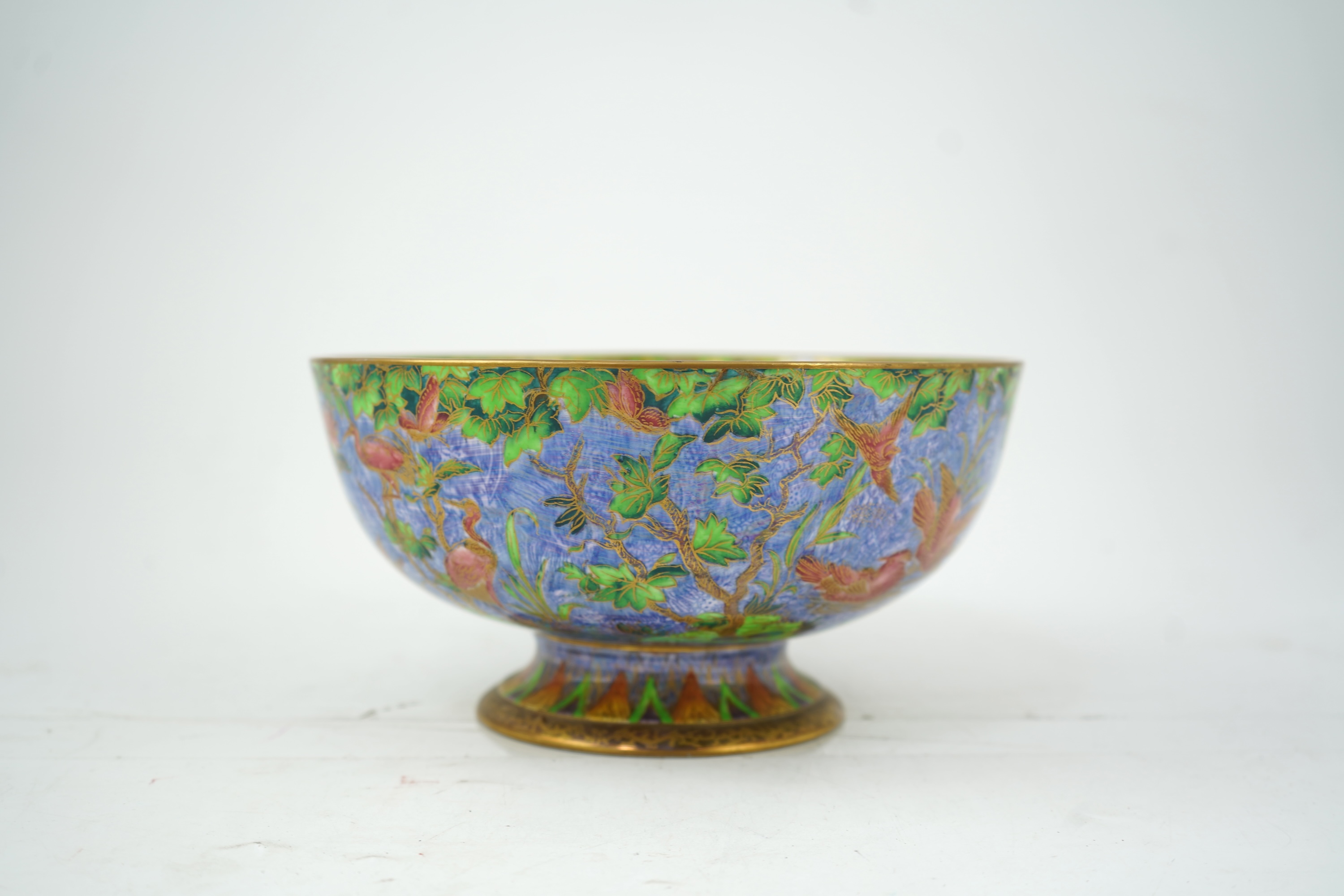 Daisy Makeig-Jones (1871-1945) for Wedgwood: An ‘Argus Pheasant’ lustre Imperial bowl